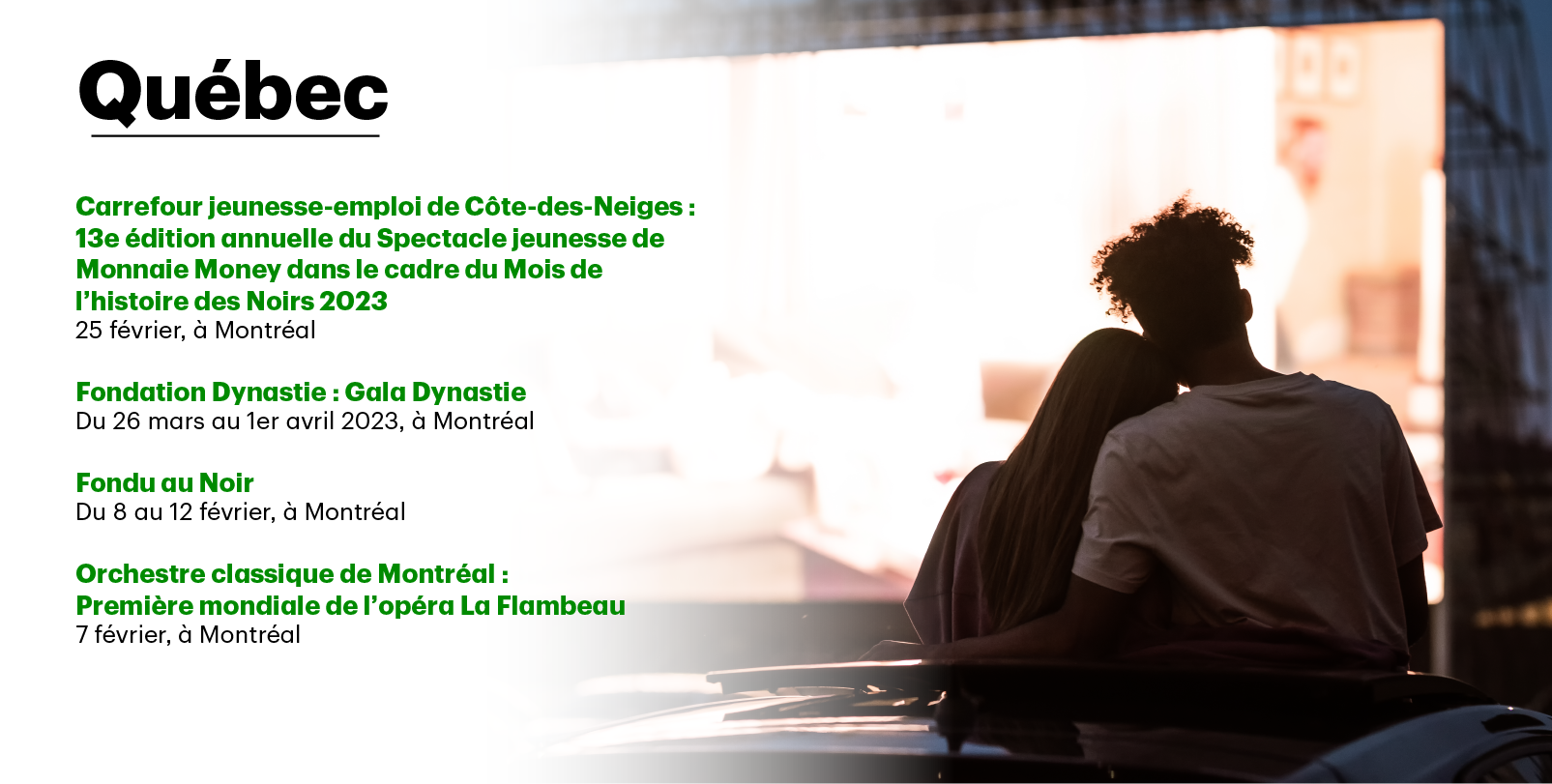 Quebec events roundup 2